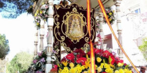 Inauguración rotonda dedicada a Nuestra Señora del Rocío en Las Matas