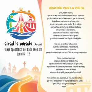 Oración por la visita del Papa León XIV