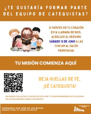 Deja huellas de fe, ¡sé catequista!
